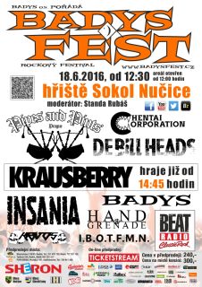 Plakát BADYSFEST 2016